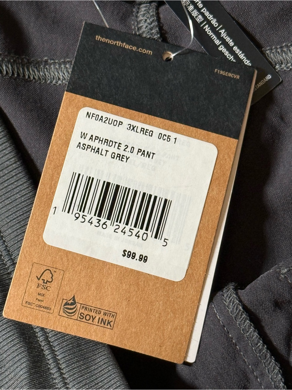 DAMAGED * The North Face XXXL grey NWT
